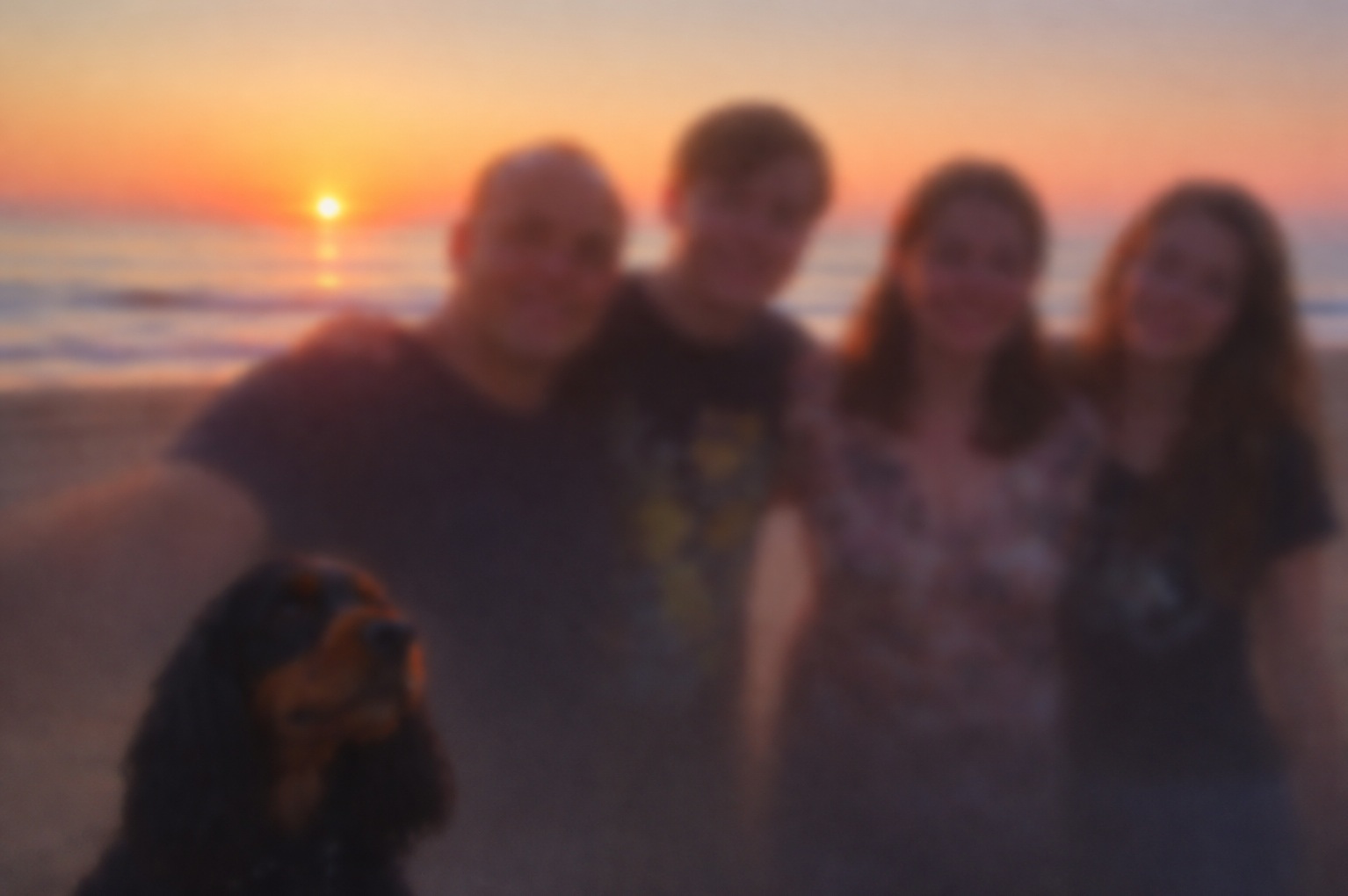 Familia Iglesias Van Druten en la playa